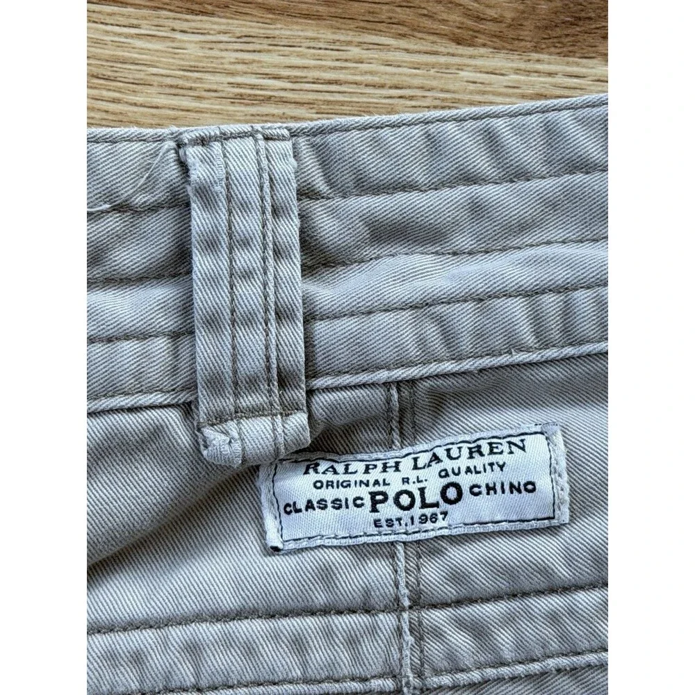 Polo Ralph Lauren Cargo Shorts Men’s 38 Khaki Beige Work Utility Casual